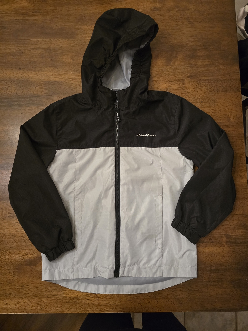 Eddie Bauer Hooded Two-Tone Windbreaker - Boy 7/8